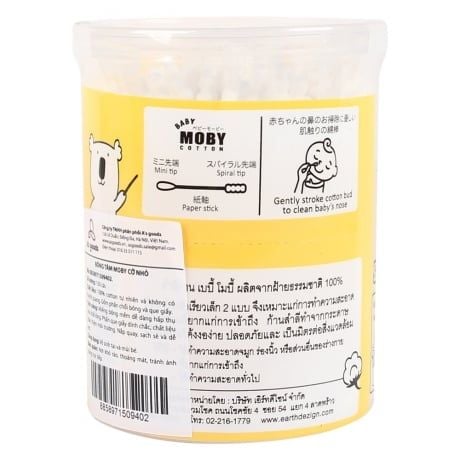 Bông tăm Moby cỡ nhỏ (150 cái)
