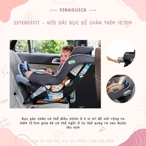 GHẾ NGỒI Ô TÔ GRACO EXTEND2FIT CONVERTIBLE CAR SEAT