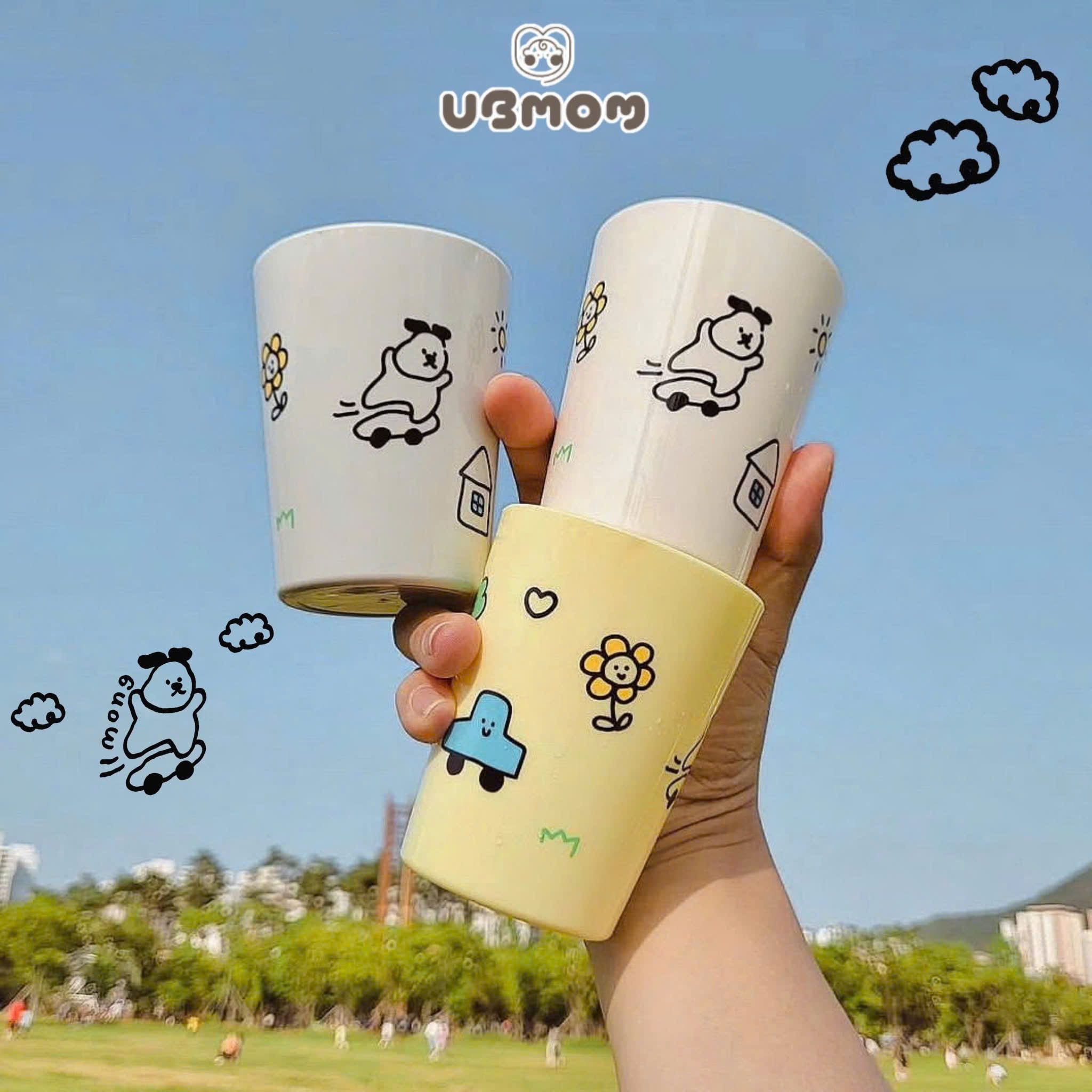 Set Khay Ăn Dặm Kèm 3 Cốc Ubmom