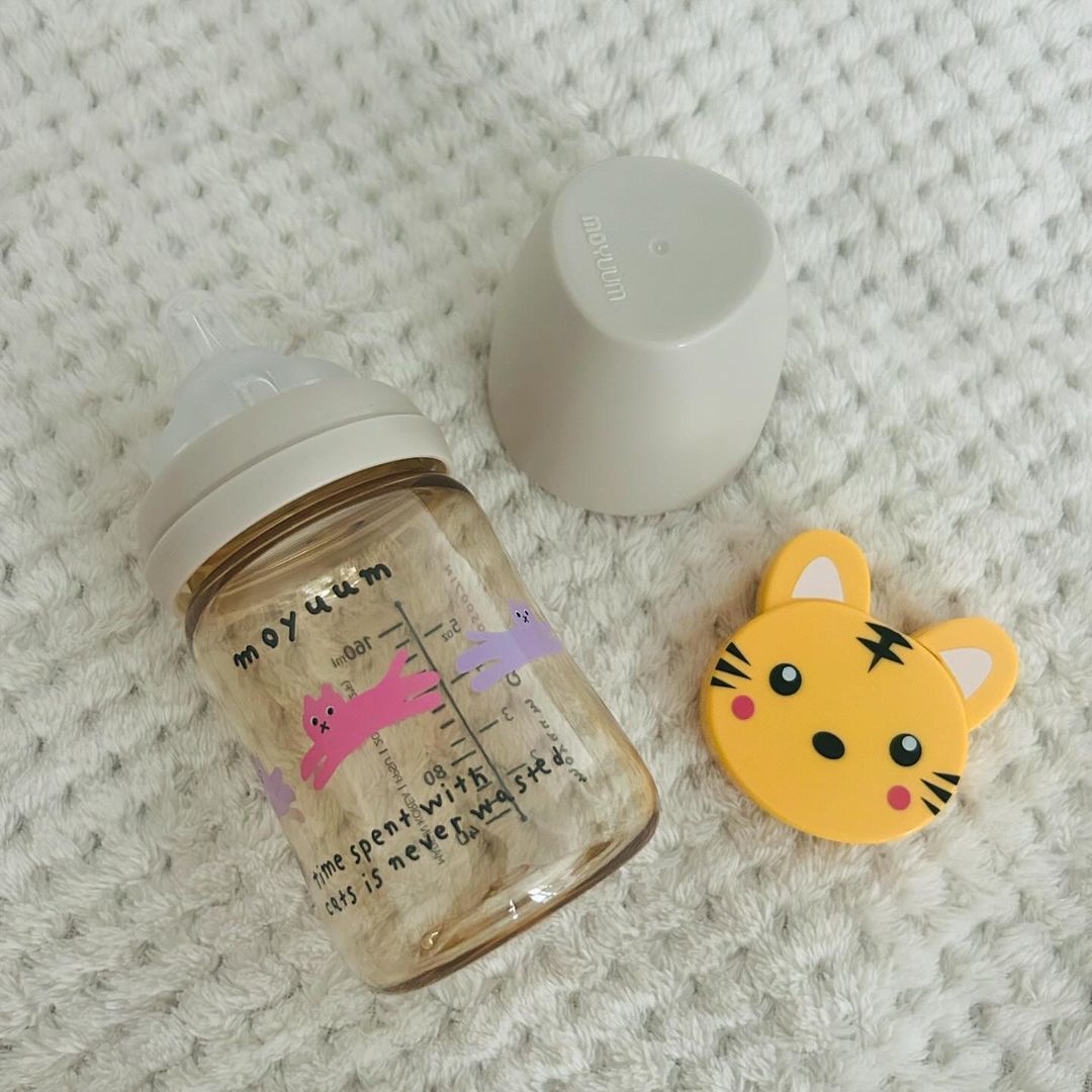 Bình Sữa PPSU Cổ Rộng Moyuum With Cat 170ml