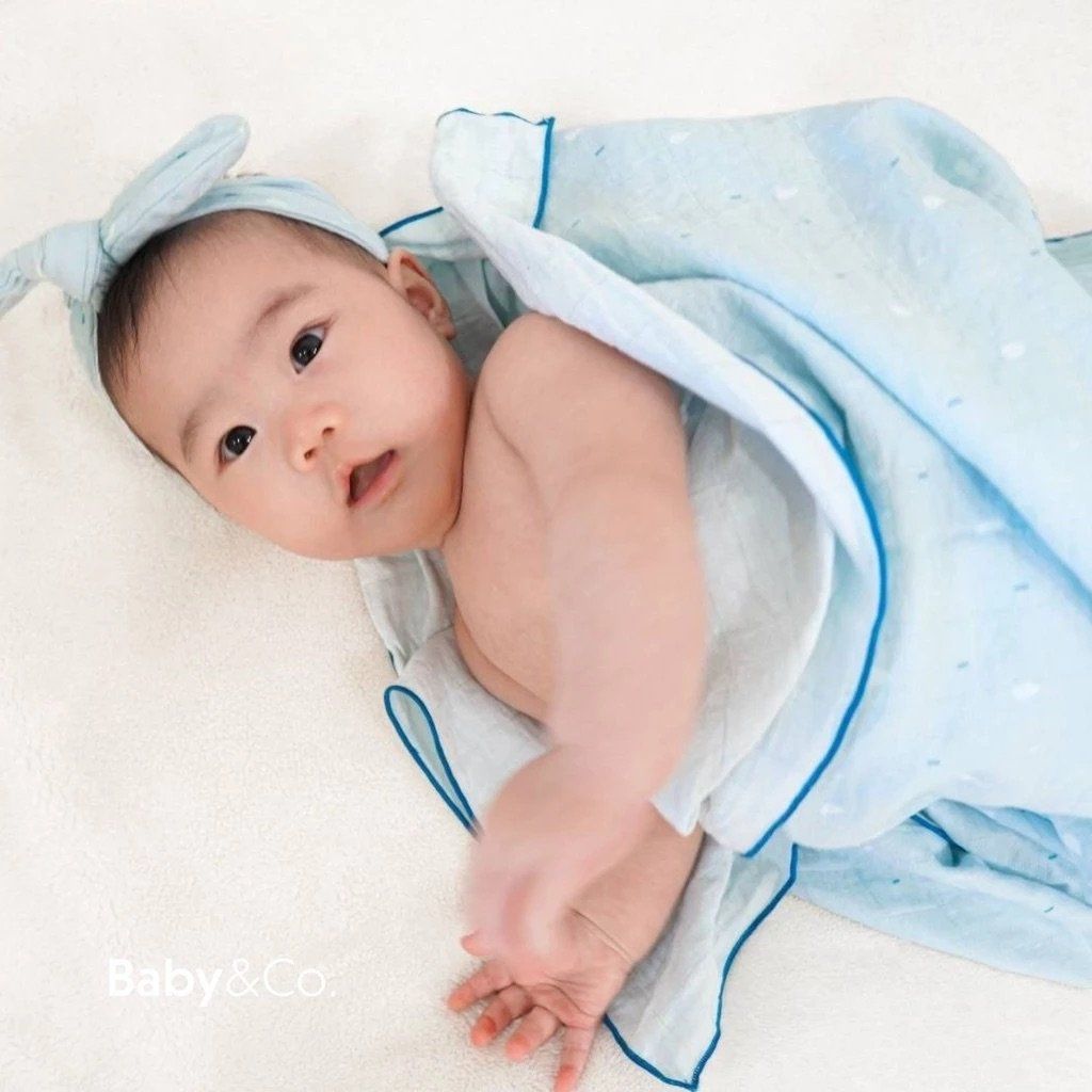Khăn Quấn Baby&Co. Cho Bé (120x120 cm)