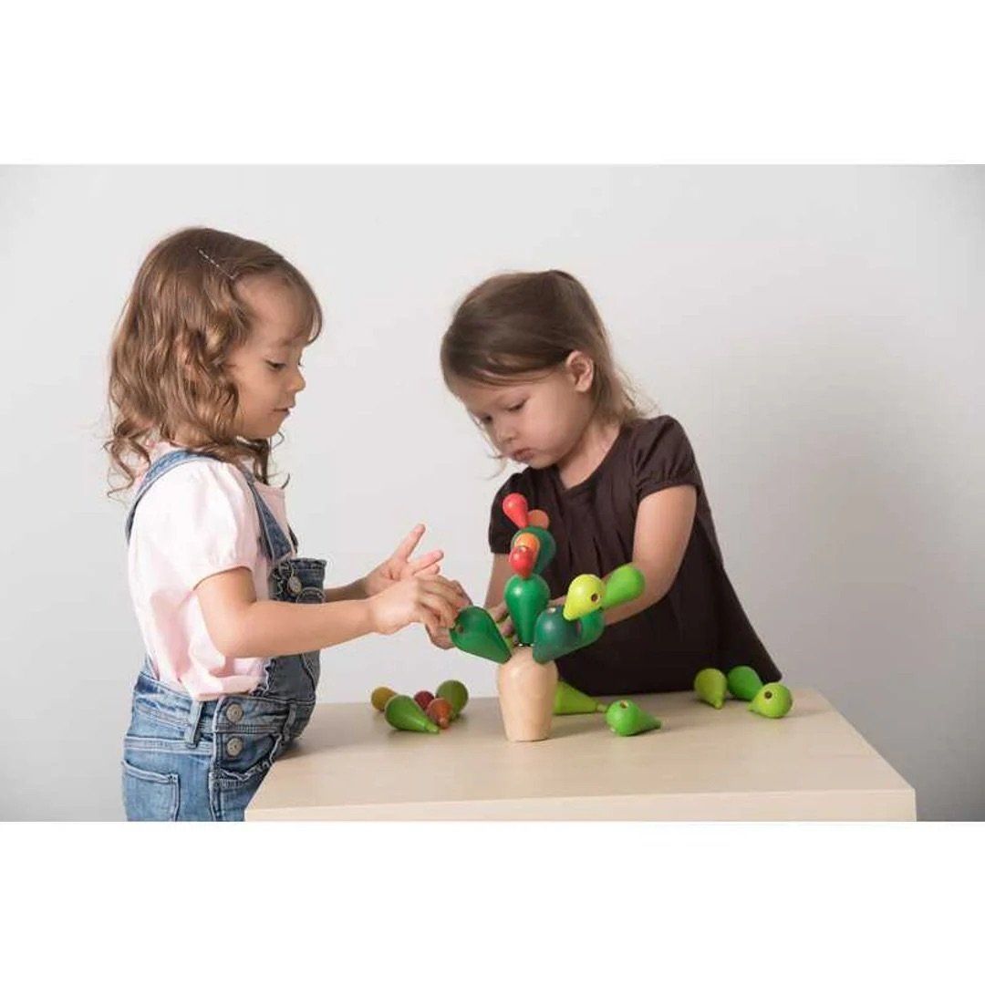 Đồ Chơi Gỗ PlanToys Cây Xương Rồng Cân Bằng Balancing Cactus Cho Bé 3Y+