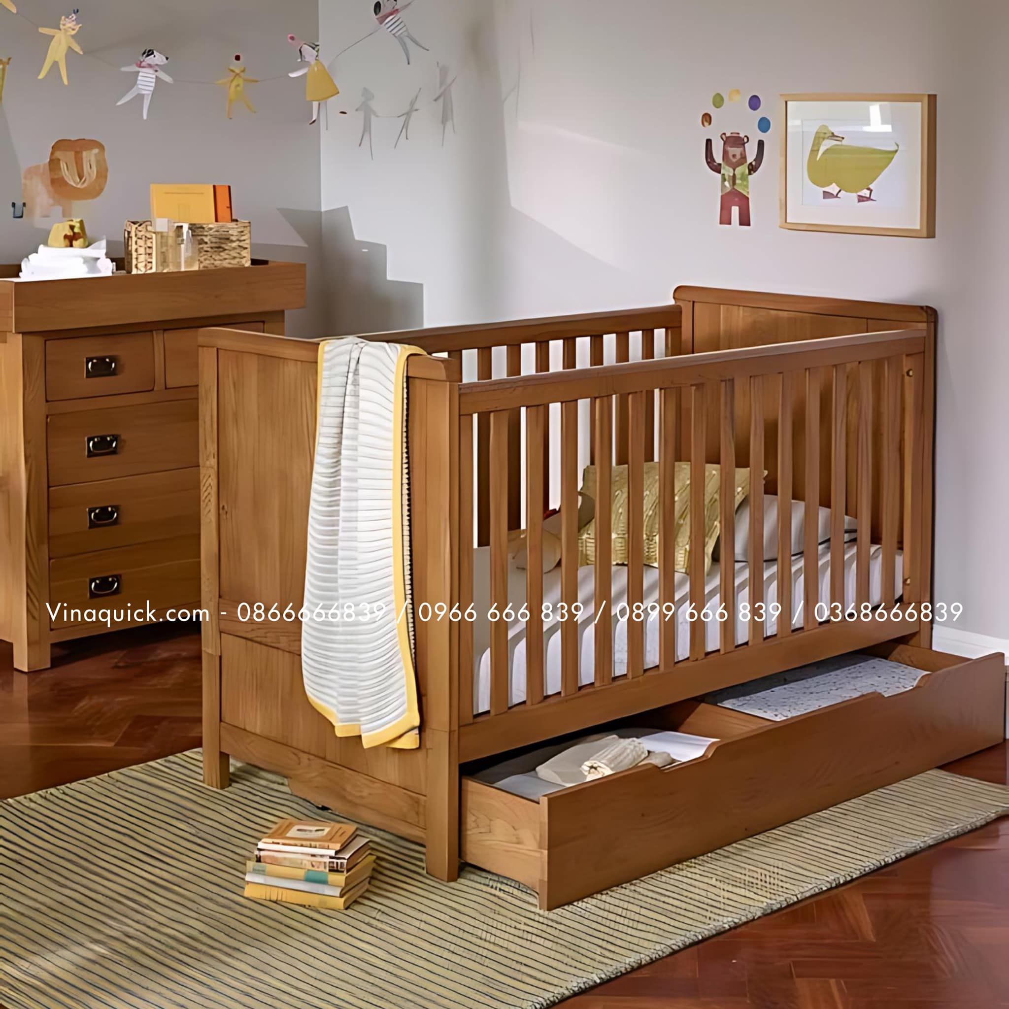 CŨI GỖ TRẺ EM OSBORNE COT BED