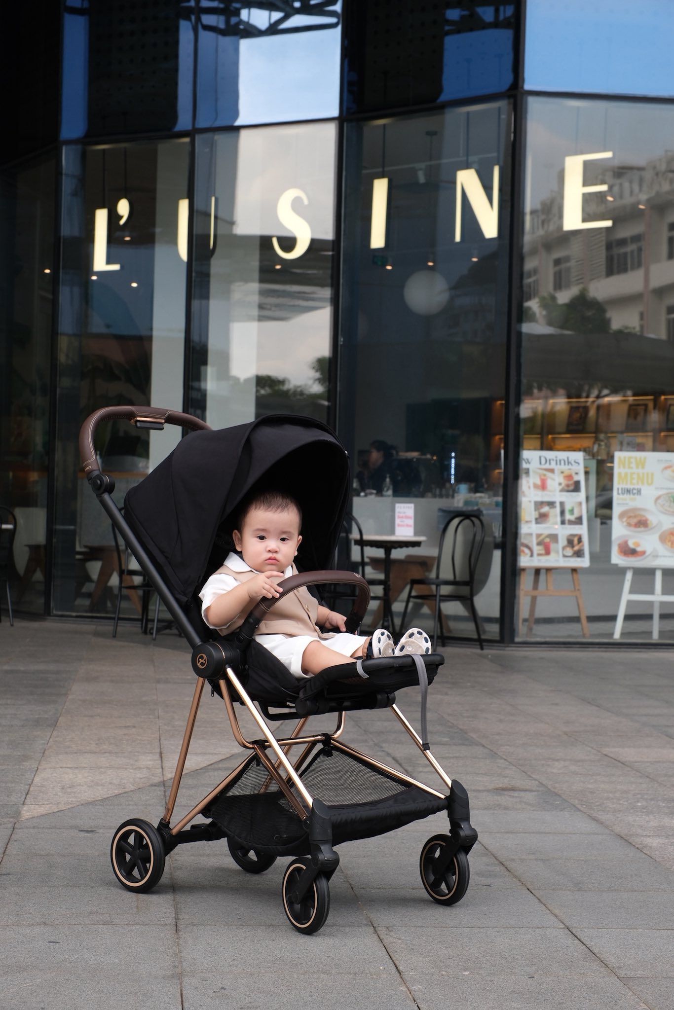 XE ĐẨY CYBEX MIOS 3 - ROSE GOLD / COZY BEIGE