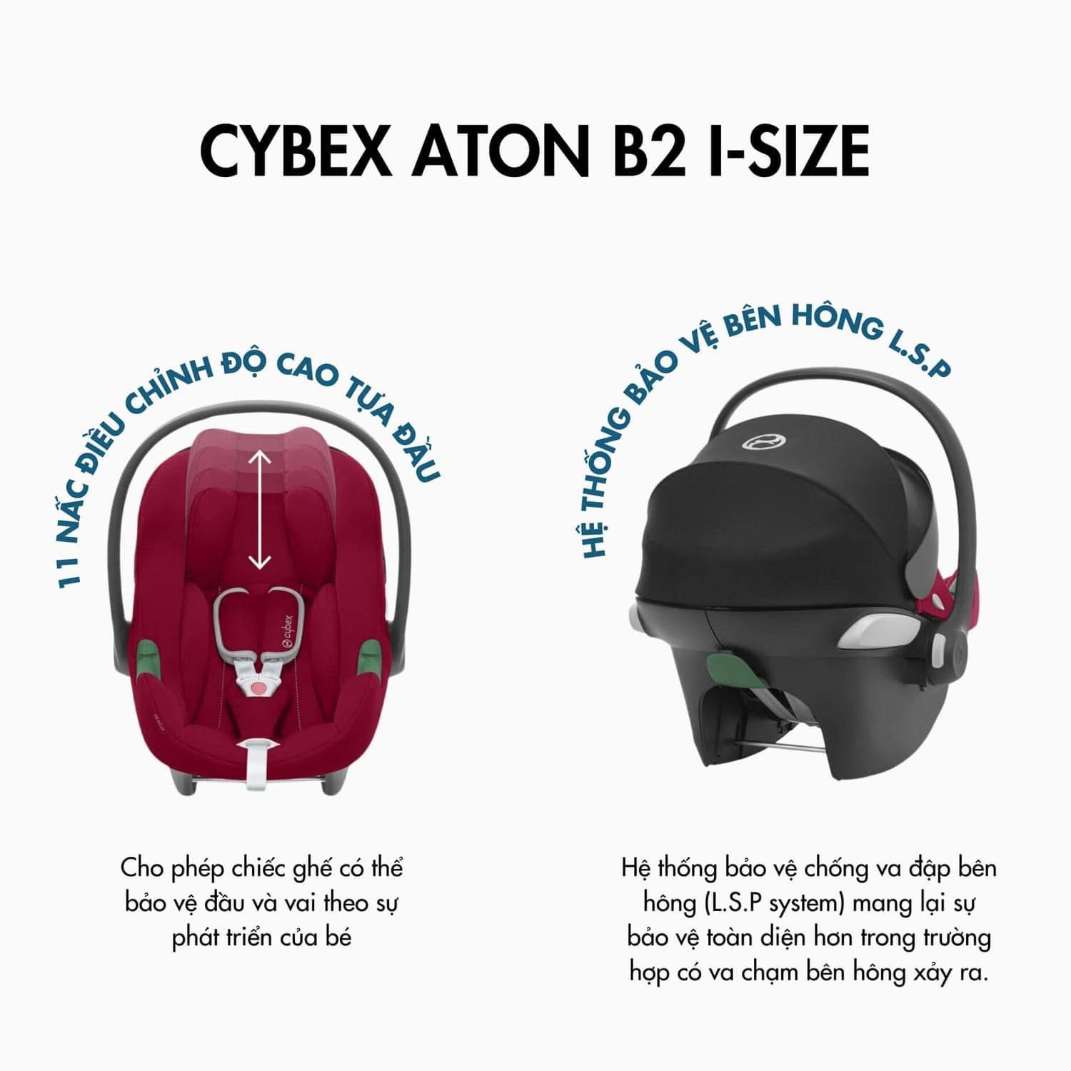 Ghế Ngồi Ô Tô Cybex Aton B2 I-Size - Volcano Black