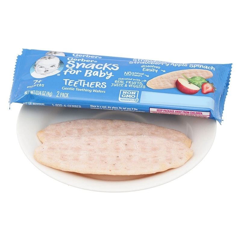 BÁNH GẠO GERBER TEETHERS CHO BÉ TỪ 7M+ (48G)