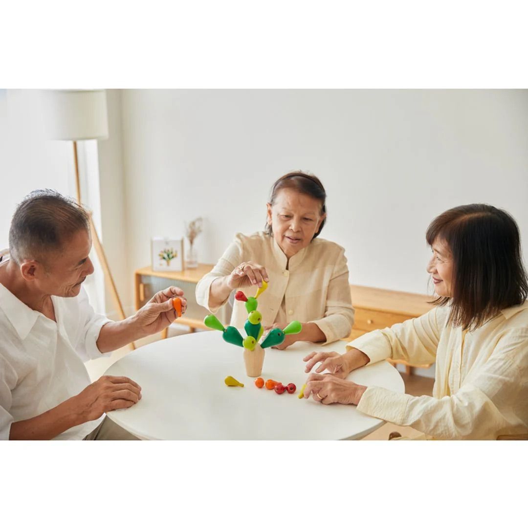 Đồ Chơi Gỗ PlanToys Cây Xương Rồng Cân Bằng Balancing Cactus Cho Bé 3Y+