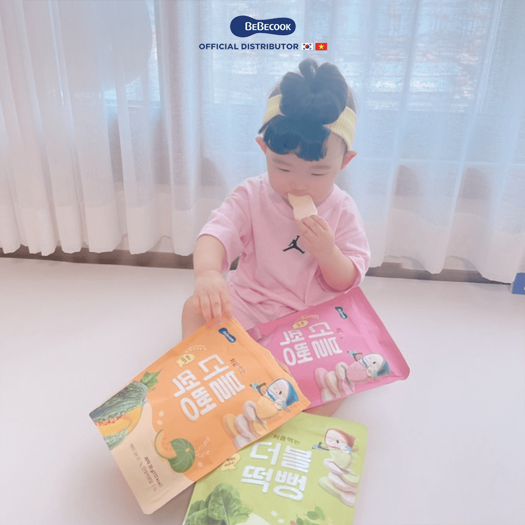 Bánh Gạo Hữu Cơ Hai Màu Bebecook Cho Bé Từ 6M+
