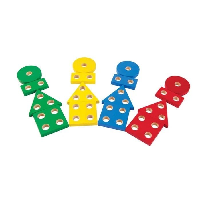 Đồ Chơi Gỗ PlanToys Phân Loại Hình Khối Geometric Sorting Board Cho Bé 2Y+