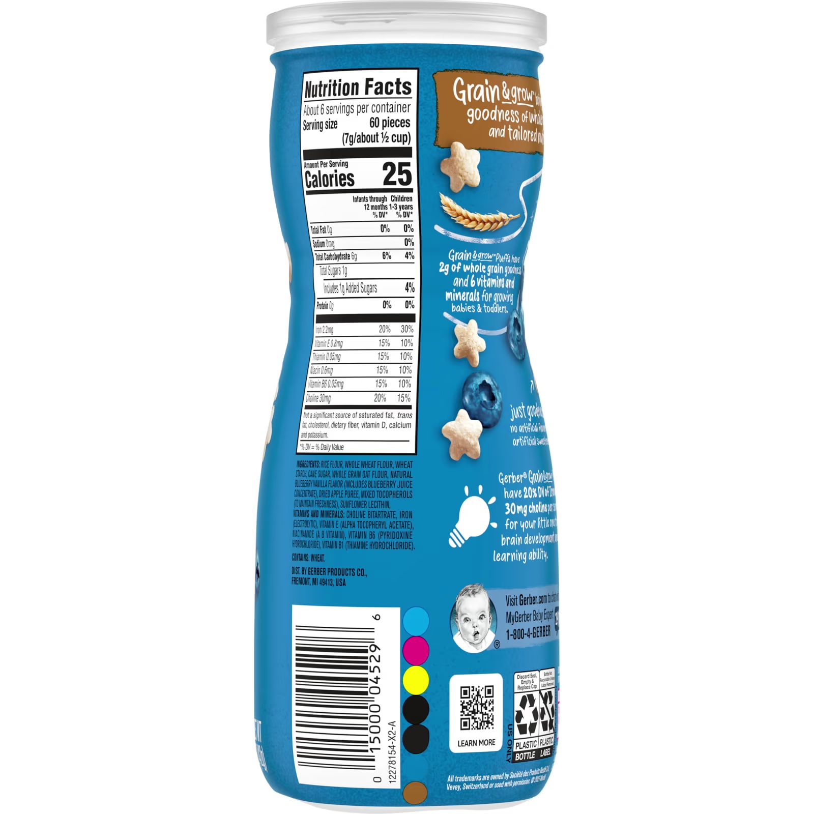 BÁNH ĂN DẶM GERBER PUFFS (42G) - VỊ VIỆT QUẤT