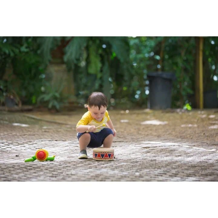 Đồ Chơi Gỗ PlanToys Trống Solid Drum Cho Bé 12M+