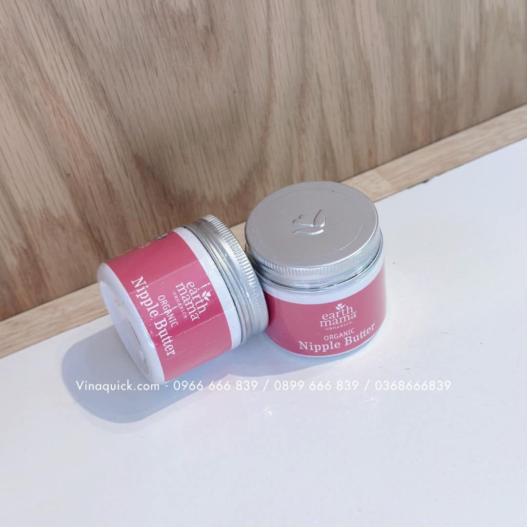 Kem trị nứt cổ gà bôi đầu ti Organic Nipple Butter Breastfeeding Cream by Earth Mama 60ml