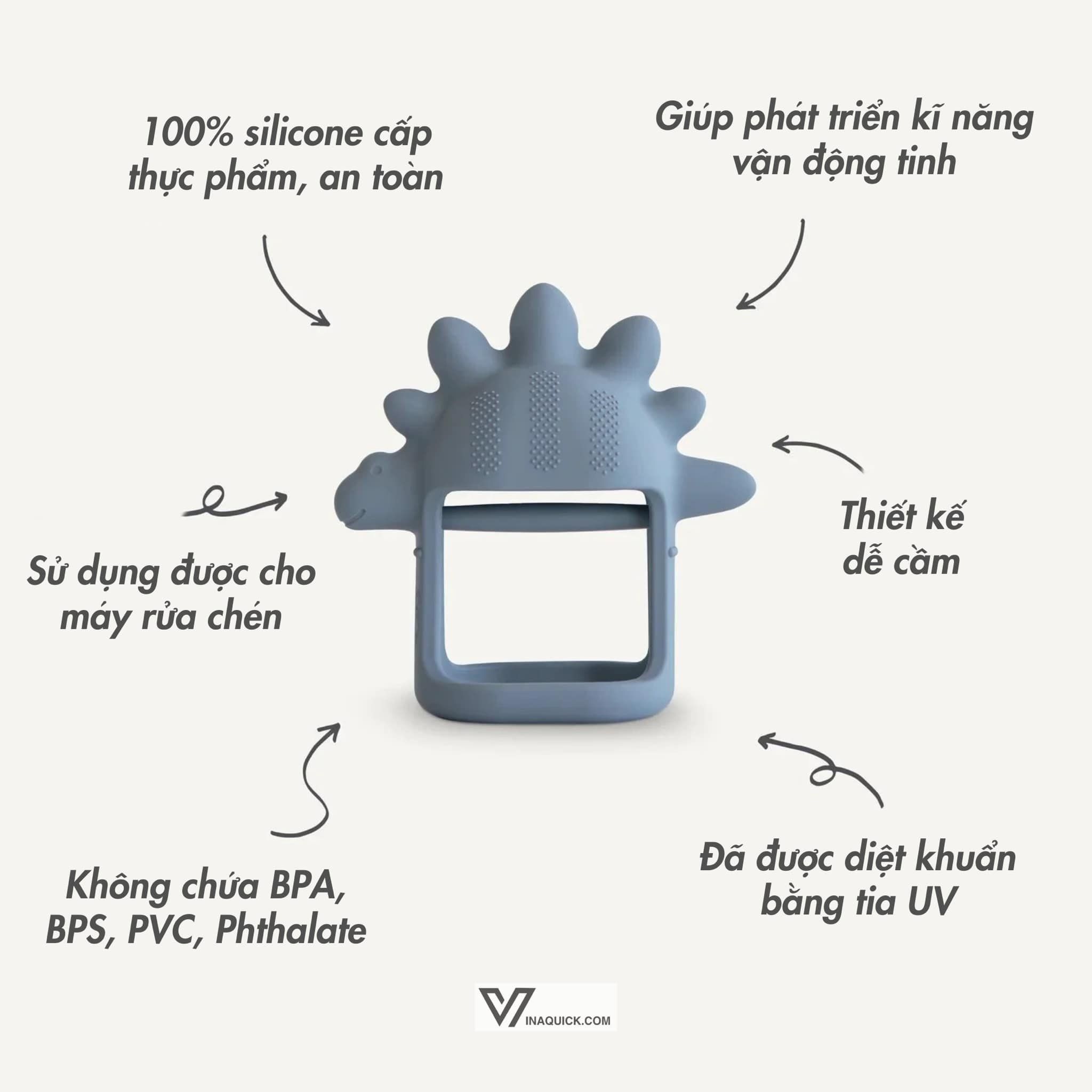Gặm Nướu Vòng Tay Mushie No-Drop Teether