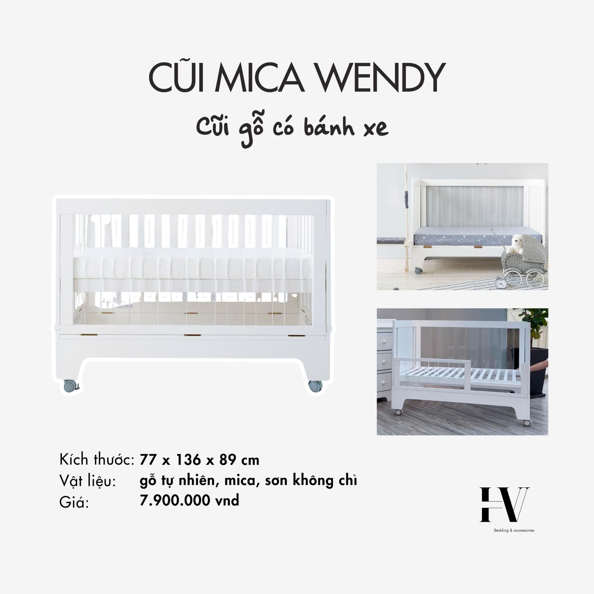 CŨI GỖ MICA TRẺ EM WENDY ACRYLIC