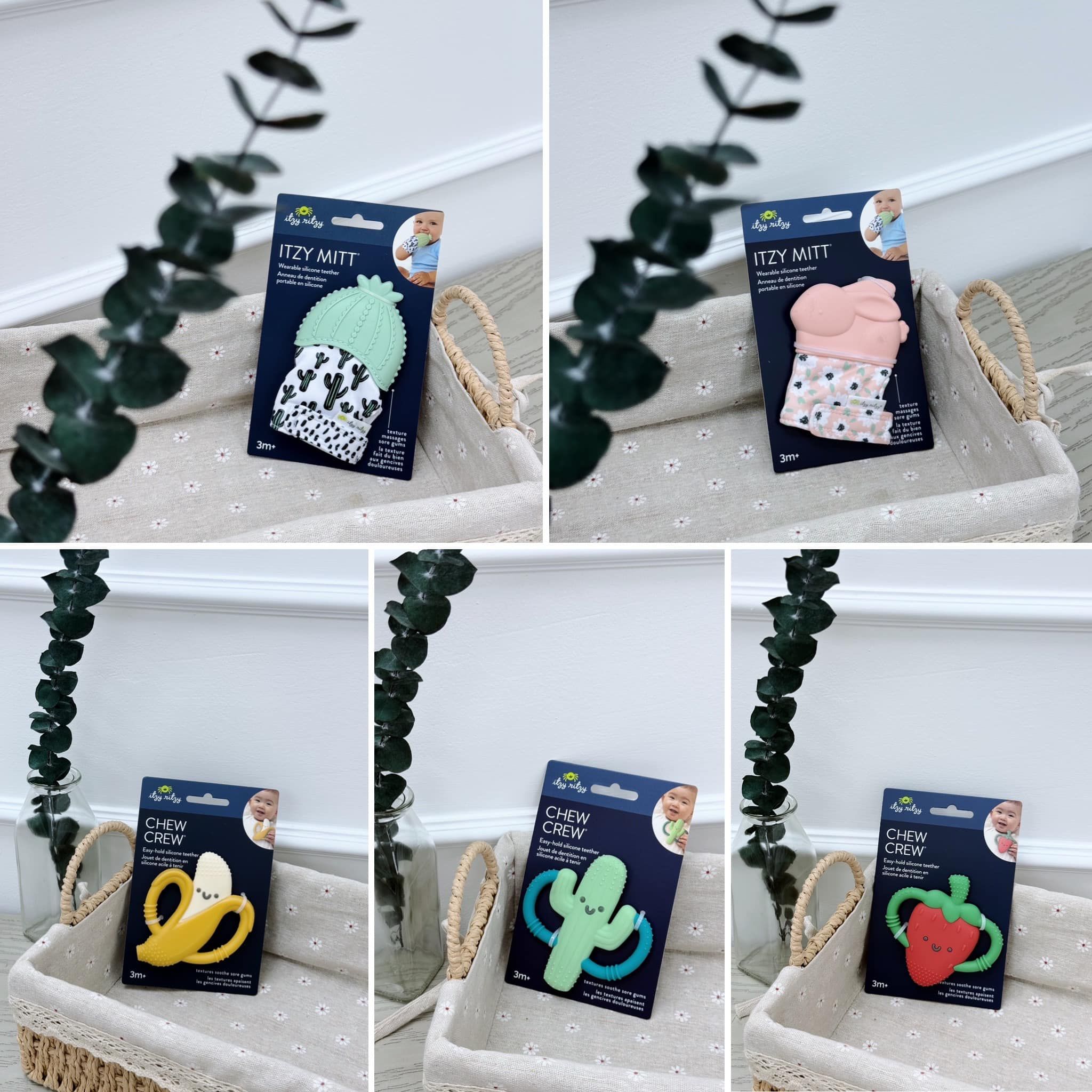 Đồ Chơi Gặm Nướu Cầm Tay Itzy Ritzy Silicon Chew Crew