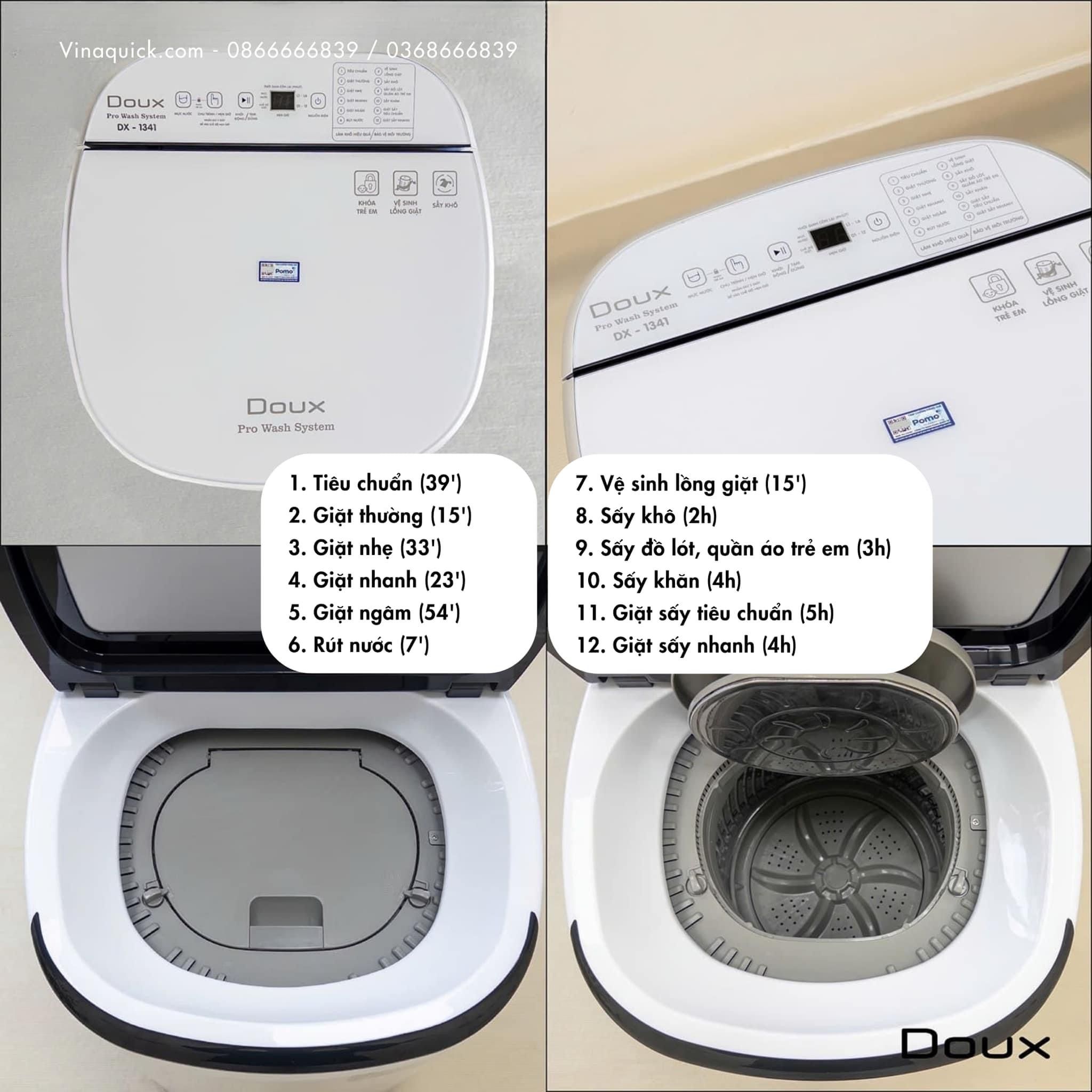 Máy Giặt Sấy Mini Doux Pro DX-1341