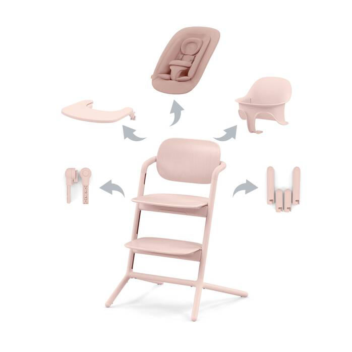 Ghế Ăn Dặm Cybex LEMO 4 in 1 - Màu Pearl Pink