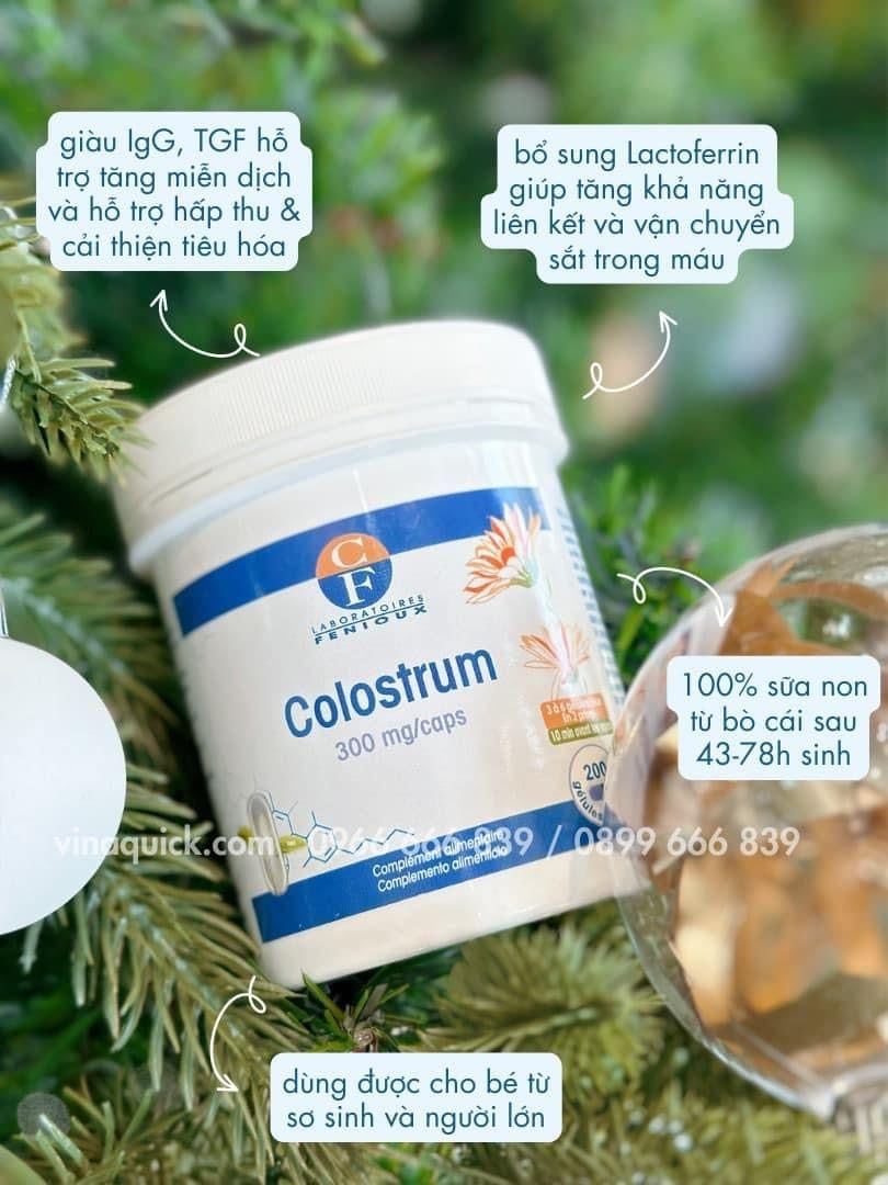 Sữa Non Pháp Fenioux Colostrum 200 Viên