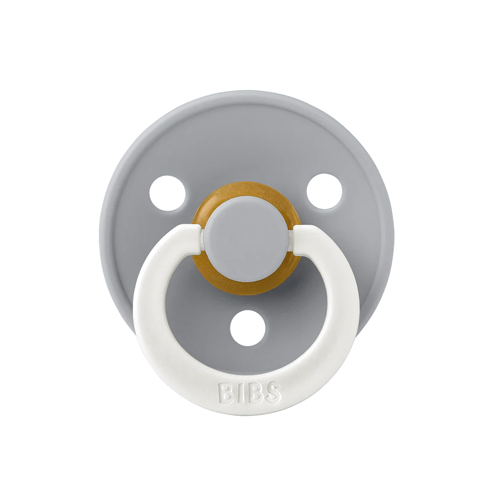 Ti Giả Núm Tròn Bibs Pacifier Colour Latex Glow Size 1 Từ 0-6 Tháng