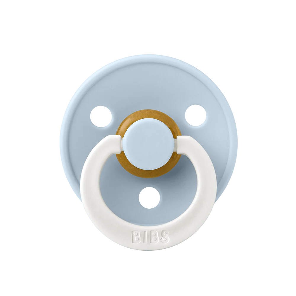 Ti Giả Núm Tròn Bibs Pacifier Colour Latex Glow Size 1 Từ 0-6 Tháng