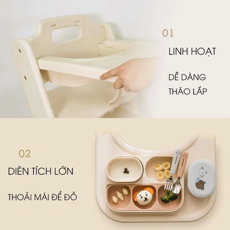 Ghế Ăn Dặm Dono & Dono (Không Kèm Đệm)