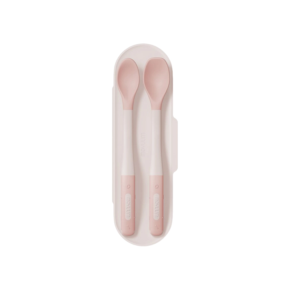 Bộ Thìa Ăn Dặm Silicon Moyuum (4m+)
