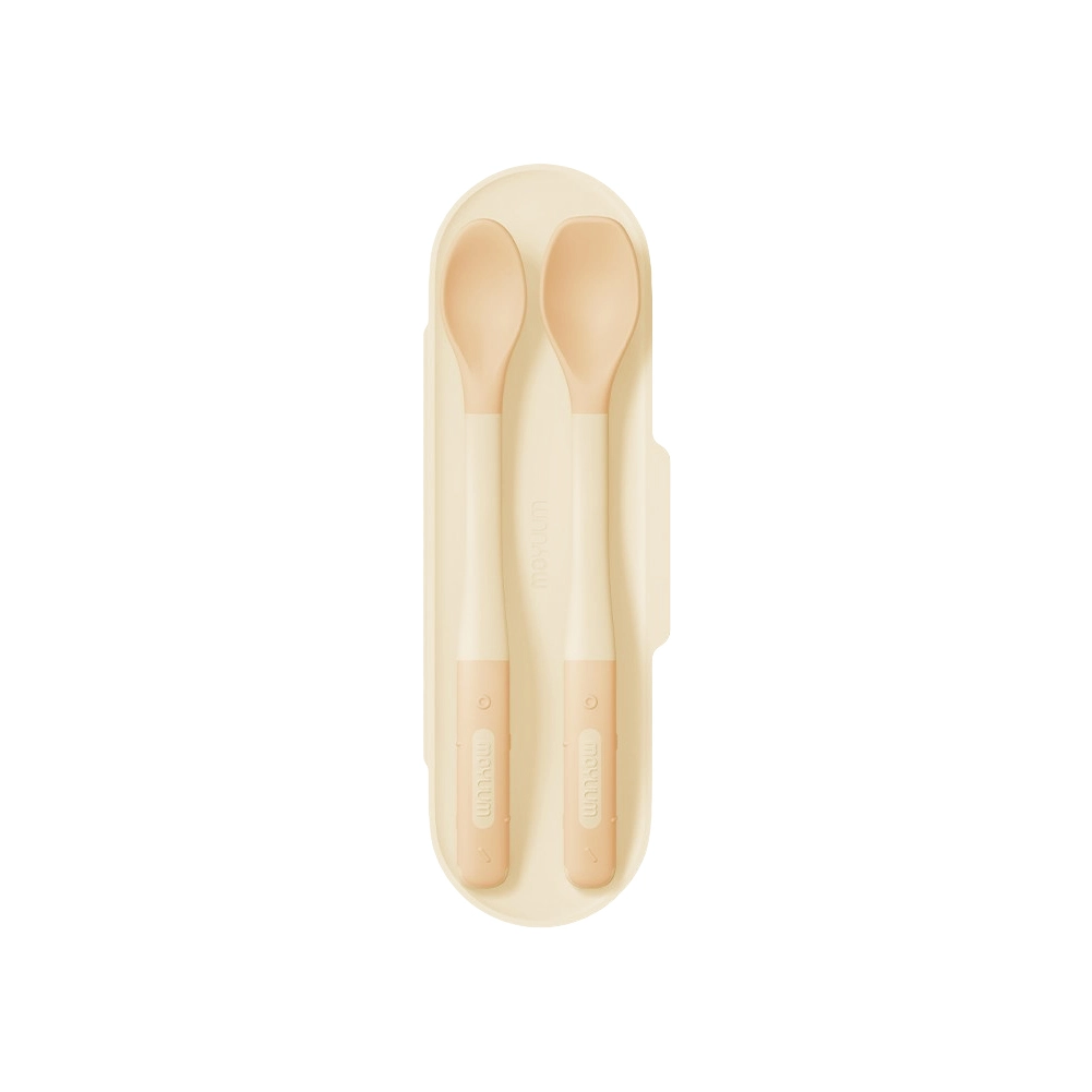 Bộ Thìa Ăn Dặm Silicon Moyuum (4m+)