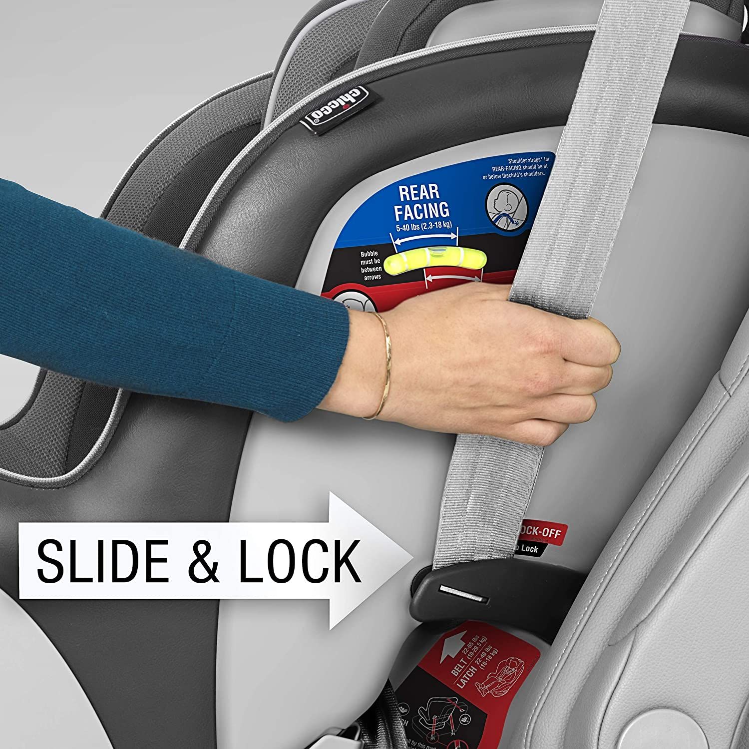Ghế Ngồi Ô Tô Chicco NextFit Zip Convertible Car Seat - Đen Carbon