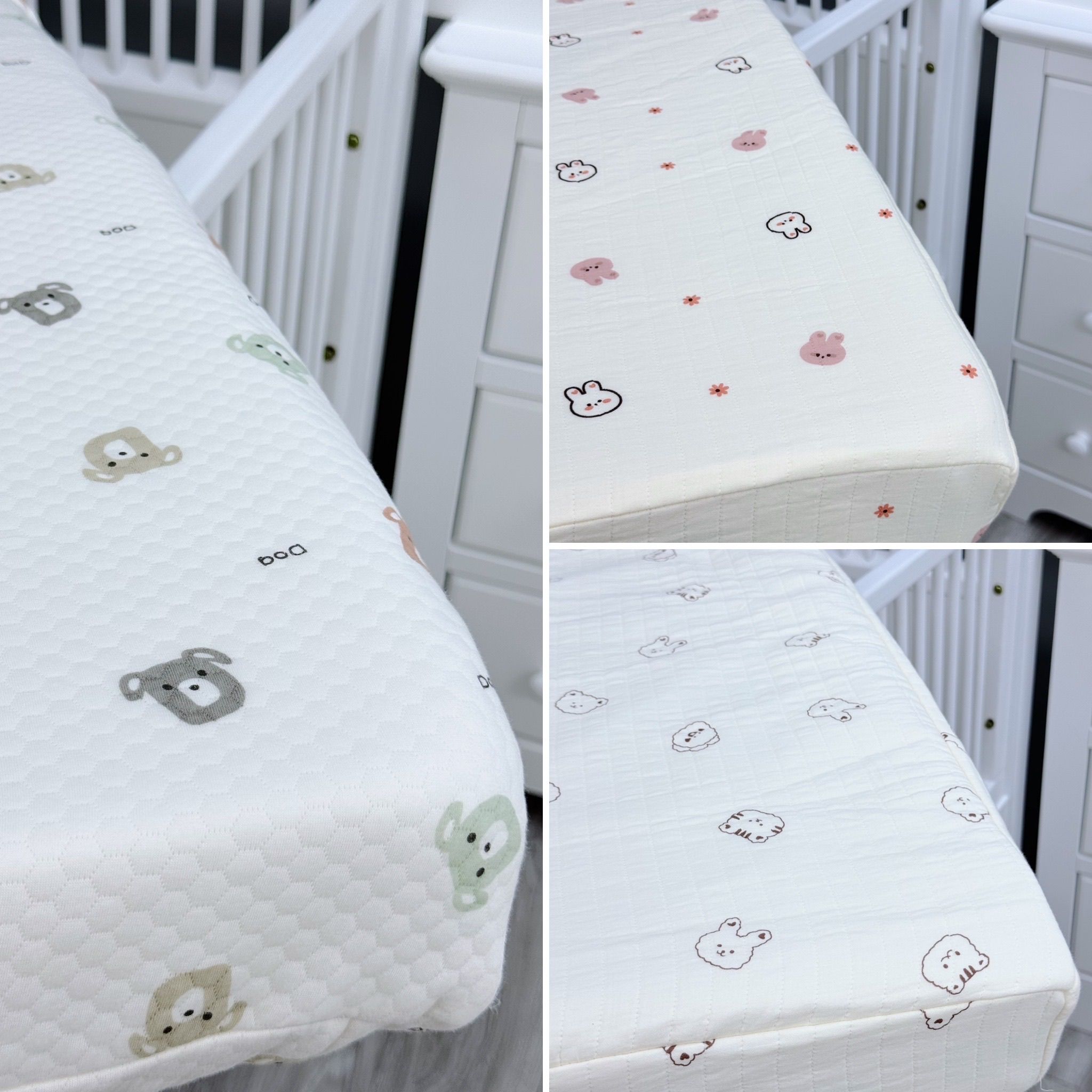 Drap Nệm Cũi Vải Xô Chần HV Bedding (70x130 cm)
