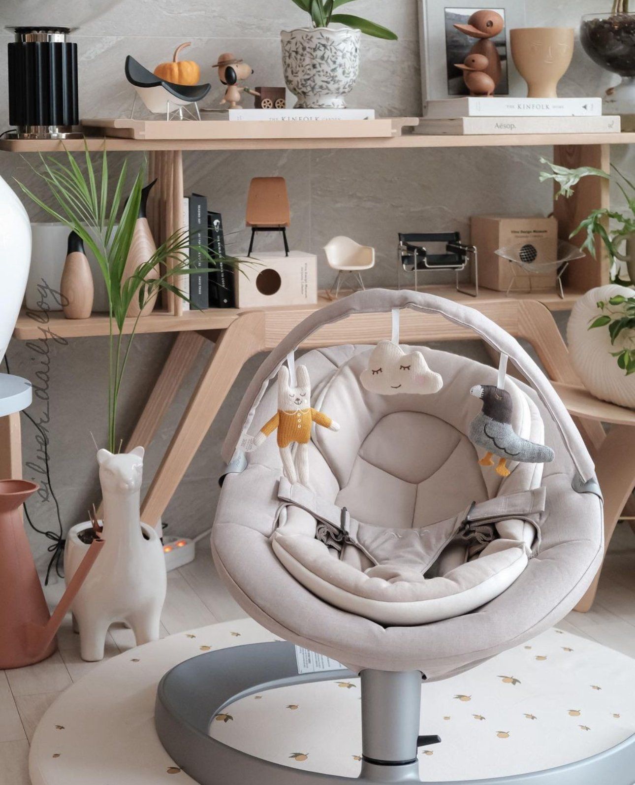 NÔI NUNA LEAF GROW BOUNCER - MÀU BISCOTTI