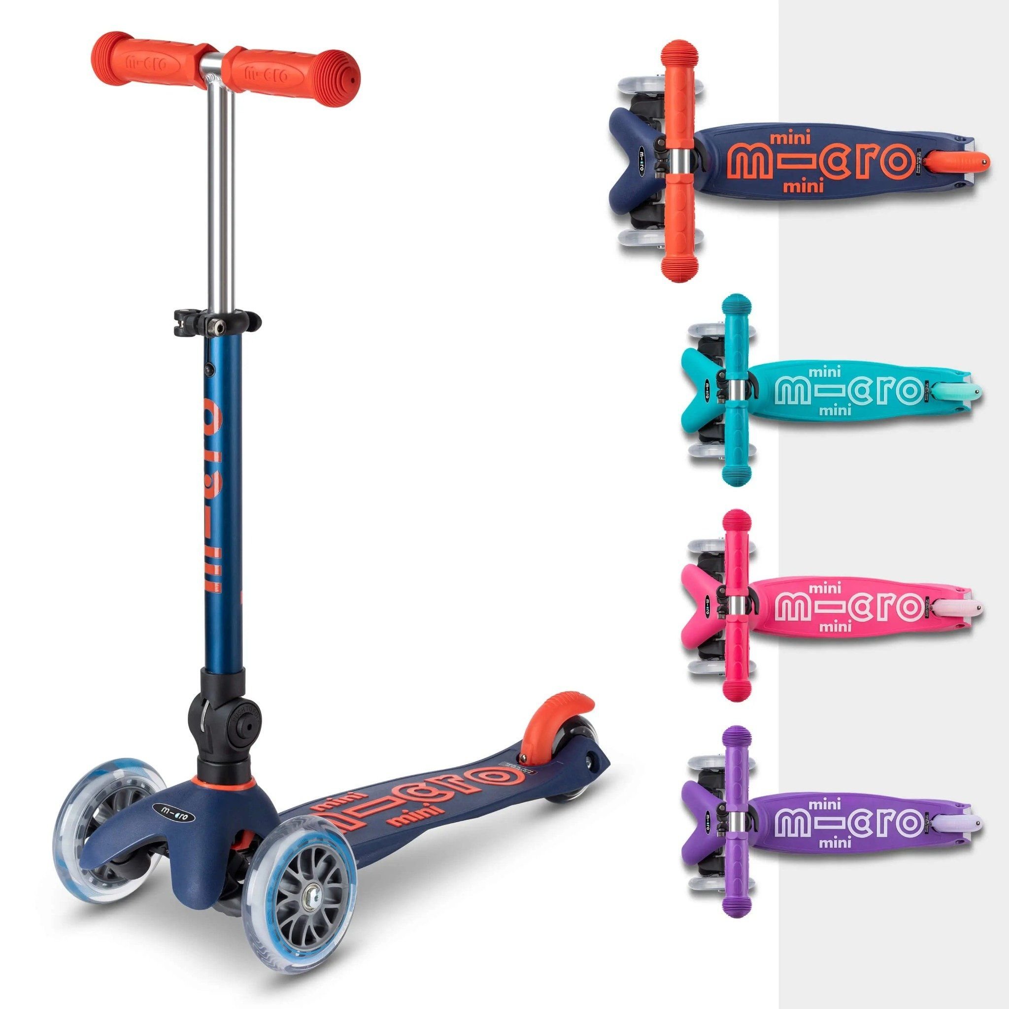 Xe trượt scooter gập gọn Mini Micro Deluxe Foldable (Navy)