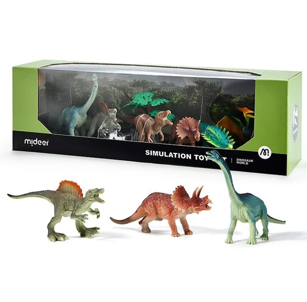 Đồ Chơi Mô Hình Động Vật Mideer Simulation Toy Set: Dinosaur World