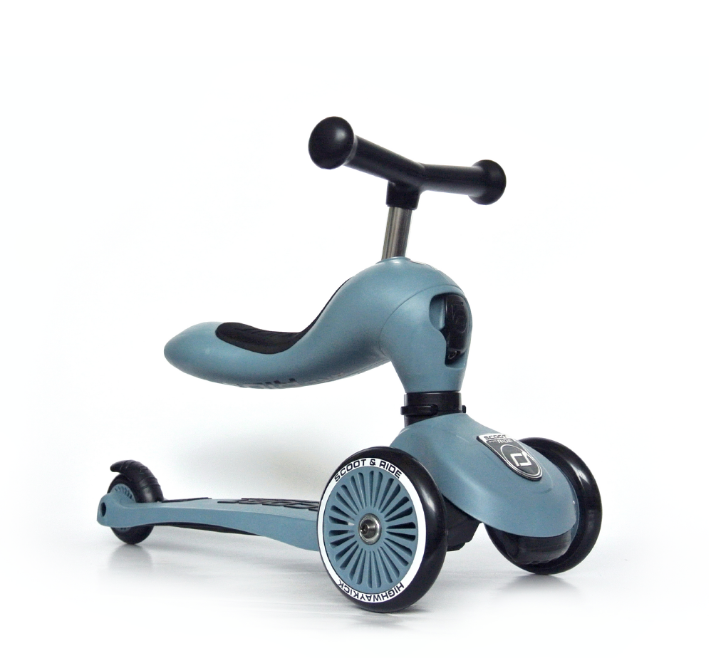 Xe trượt Scoot and Ride Highwaykick 1 Dành Cho Bé Từ 1-5 tuổi - Steel