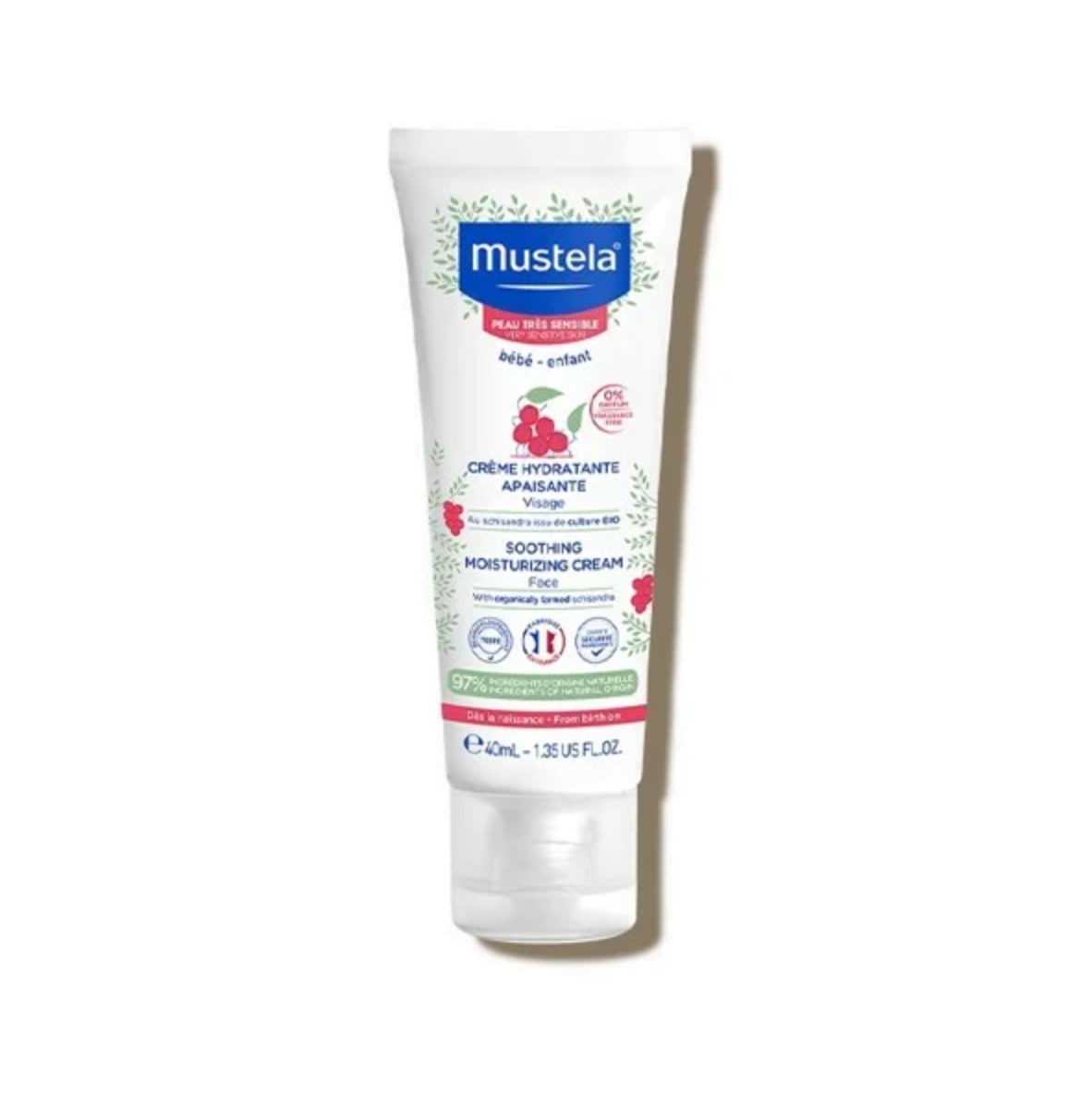 Kem Dưỡng Da Mặt Cho Da Nhạy Cảm Mustela Soothing Moisturizing Face Cream 40ml