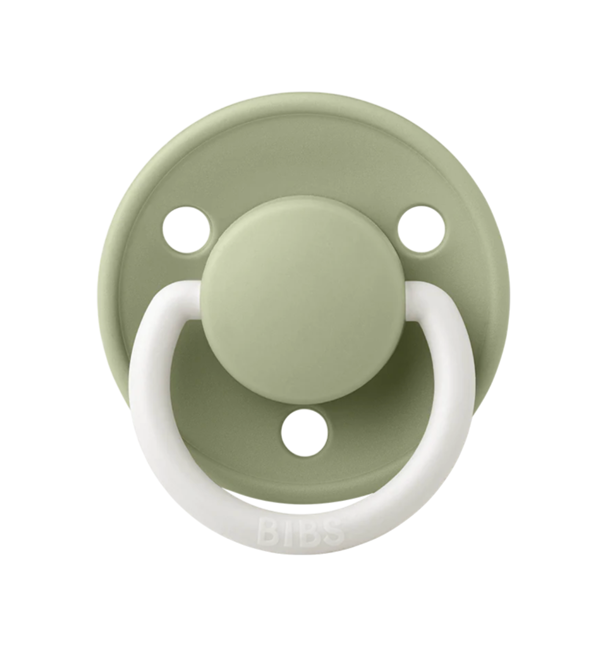 Ti Giả Núm Tròn Bibs Pacifier De Lux Silicone Glow One Size Từ 0-3 Tuổi