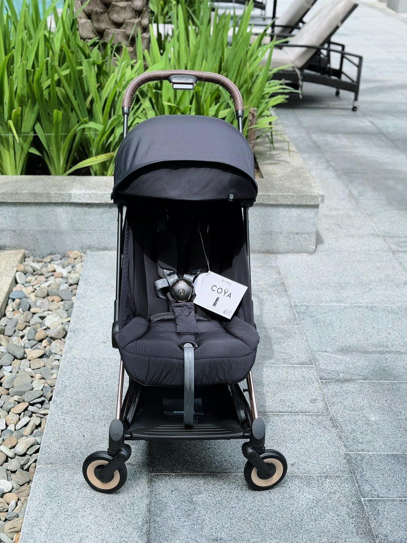 Xe đẩy gấp gọn Cybex Platinum Coya - Rosegold / Sepia Black