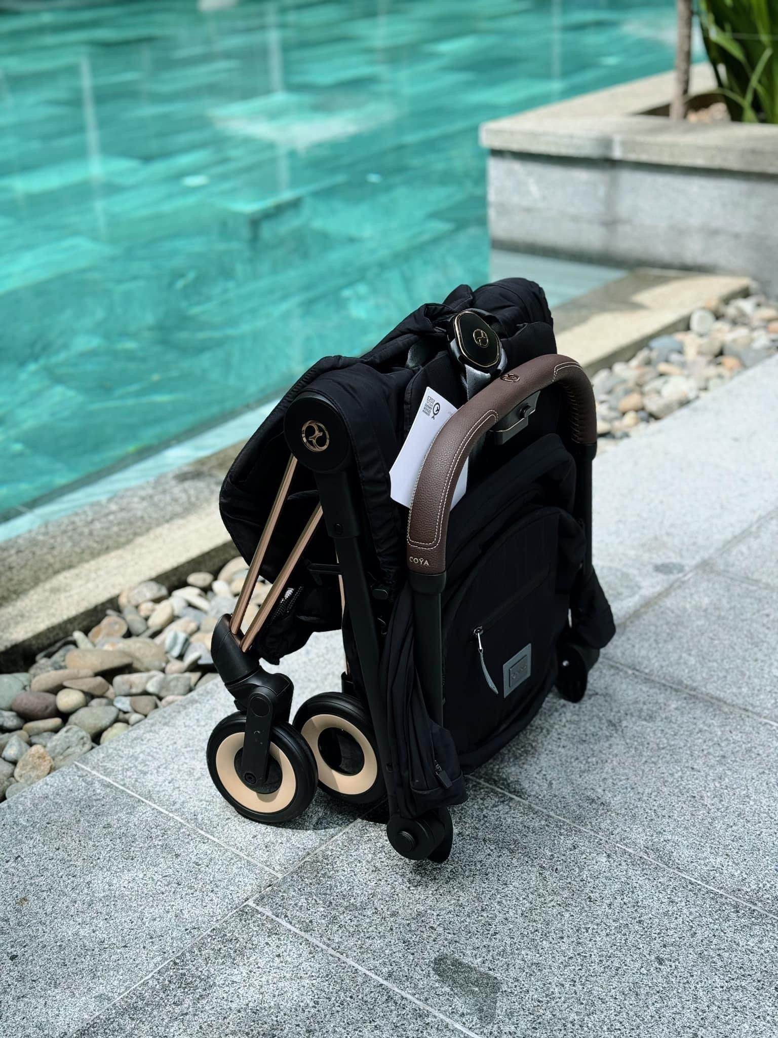 Xe đẩy gấp gọn Cybex Platinum Coya - Rosegold / Sepia Black