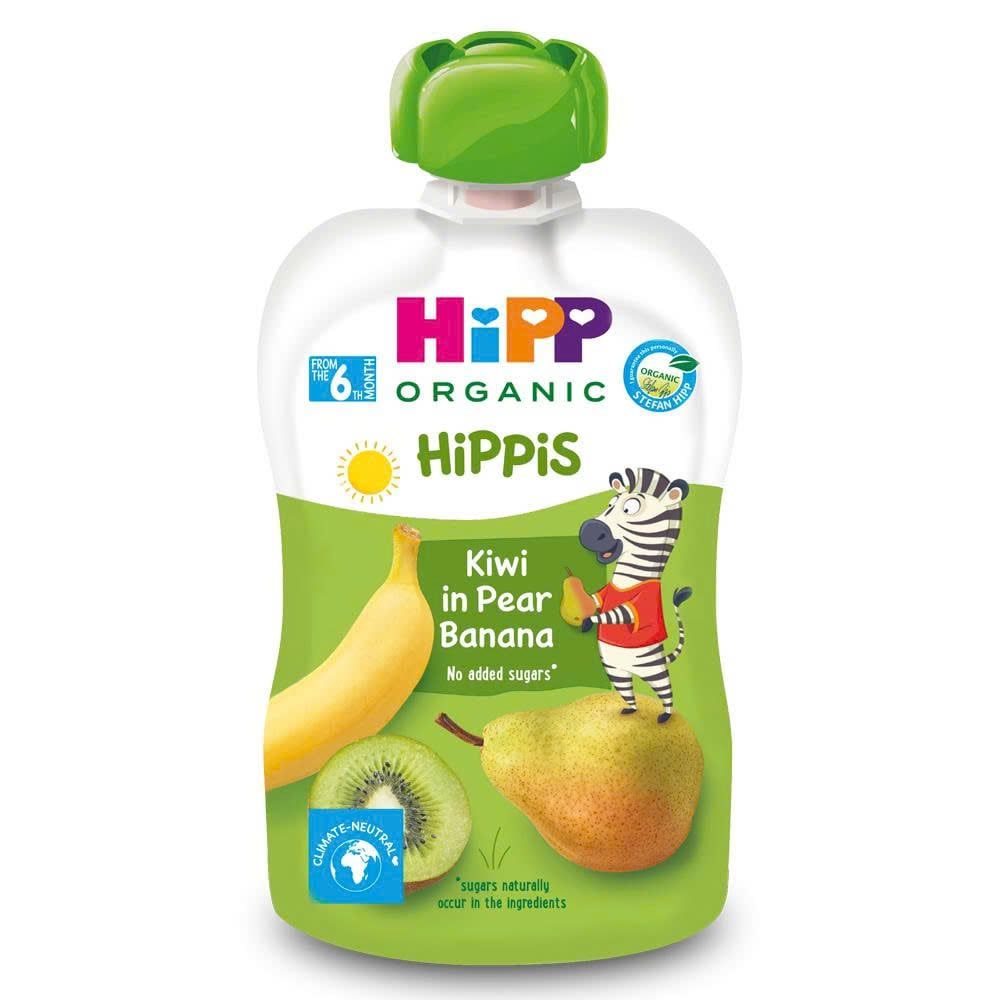 Trái cây nghiền hữu cơ HiPP (6M+) - Kiwi, Lê, Chuối