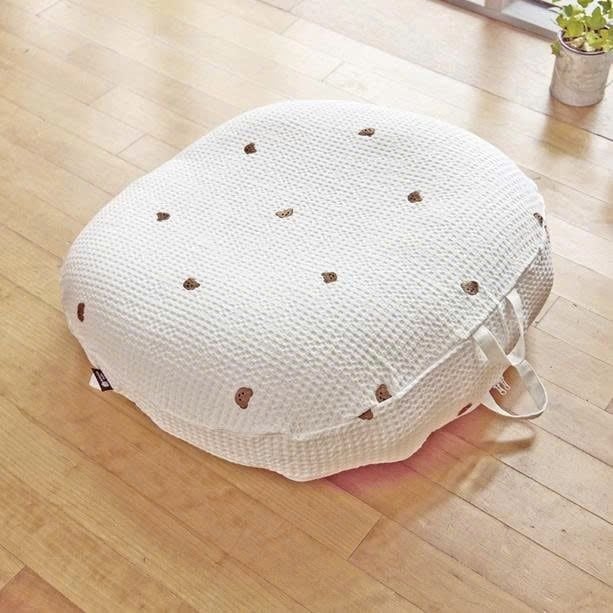 GỐI CHỐNG TRÀO NGƯỢC ROTOTO BEBE AIRMESH NGUYÊN KHỐI - GỖ SỒI GẤU NÂU