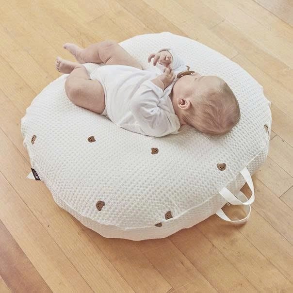 GỐI CHỐNG TRÀO NGƯỢC ROTOTO BEBE AIRMESH NGUYÊN KHỐI - GỖ SỒI GẤU NÂU