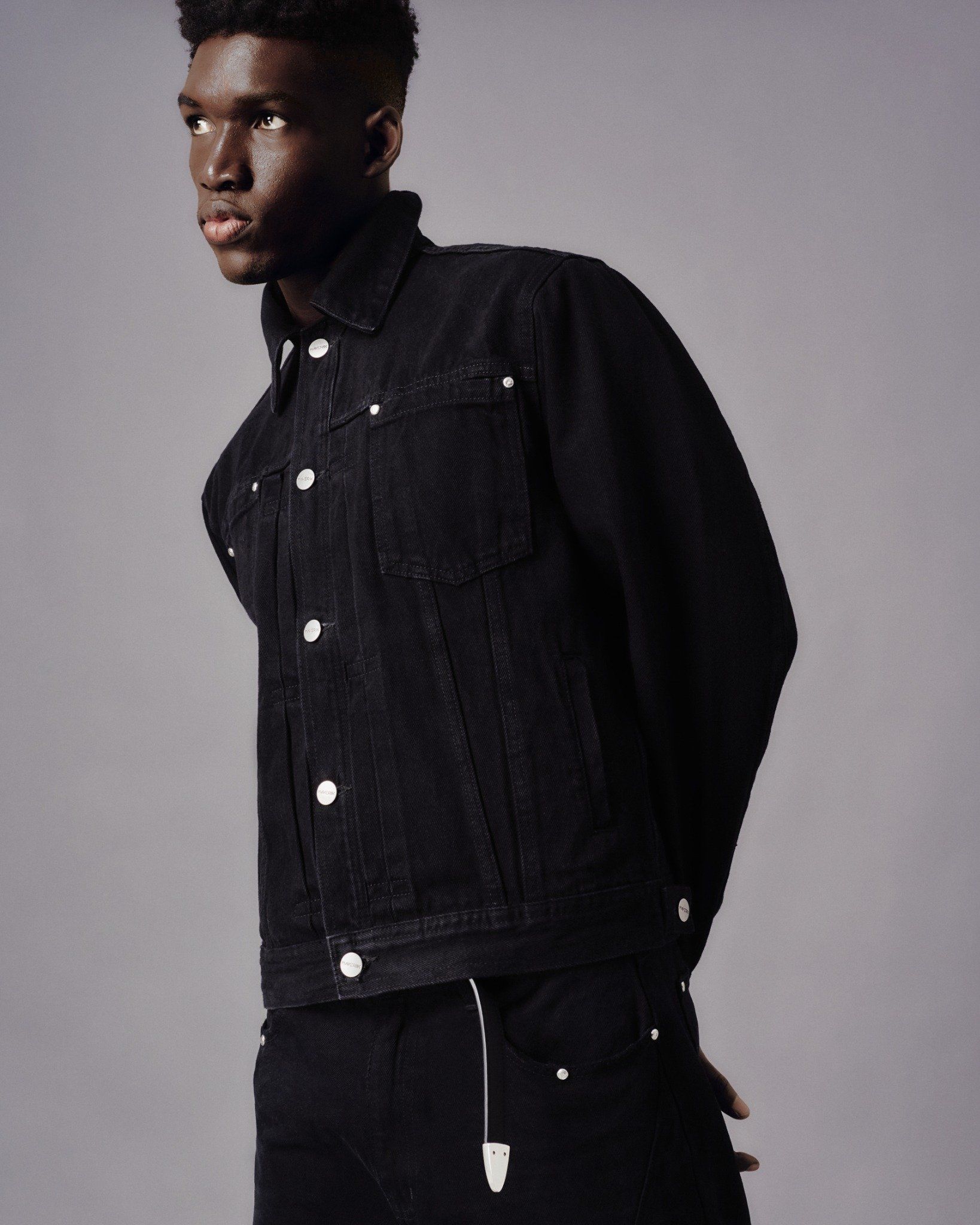 MAVERIK® TRUCKER DENIM JACKET ( BLACK )