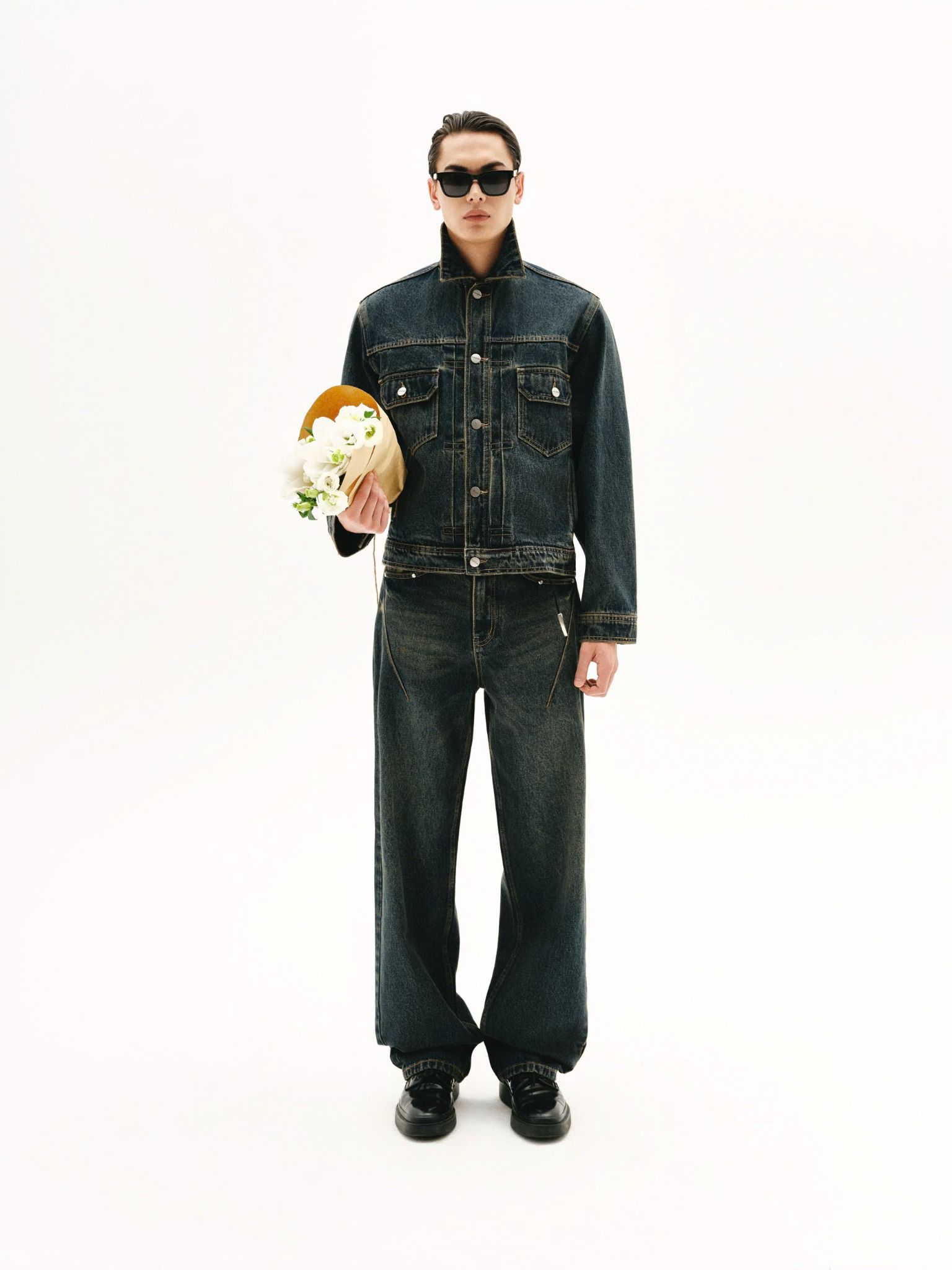 MAVERIK® LOOSE FIT DENIM PANTS ( DIRTY BLUE WASHED )