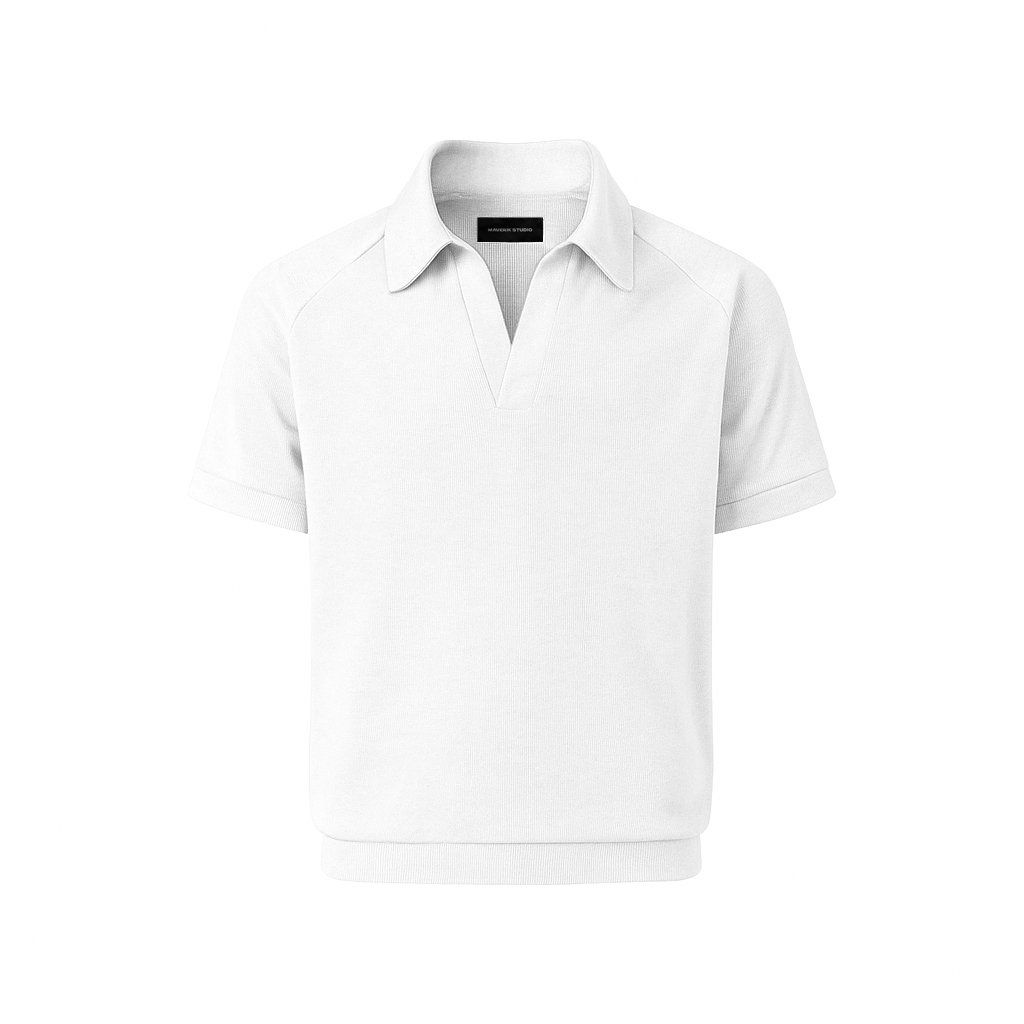 MAVERIK® RIB POLO SHIRT ( WHITE )