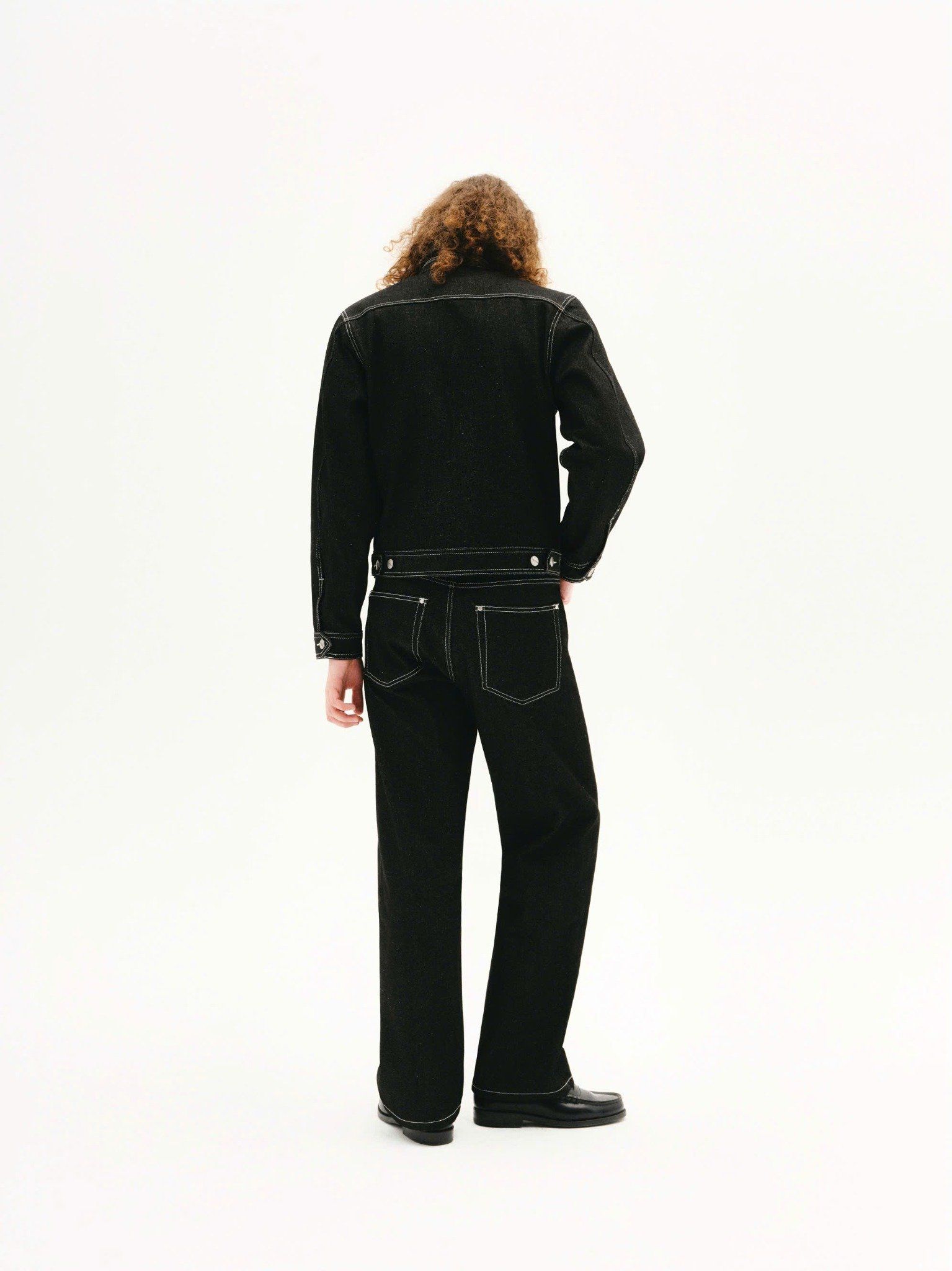 MAVERIK® LOOSE FIT RAW DENIM PANTS ( BLACK )