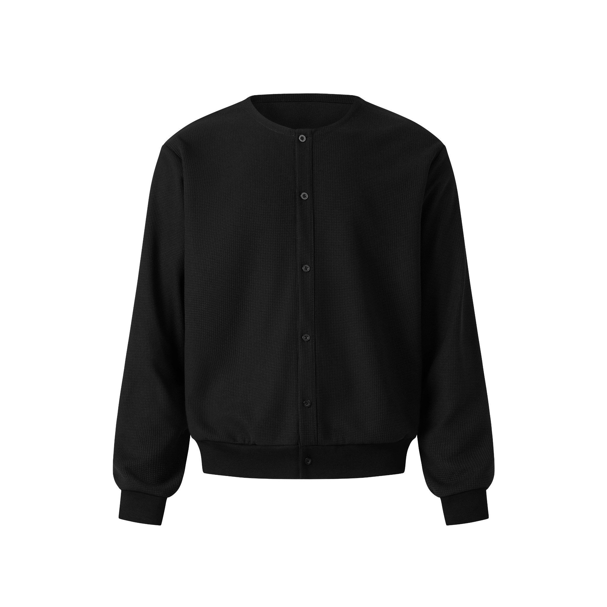 MAVERIK® WAFFLE SHIRT CARDIGAN ( BLACK )