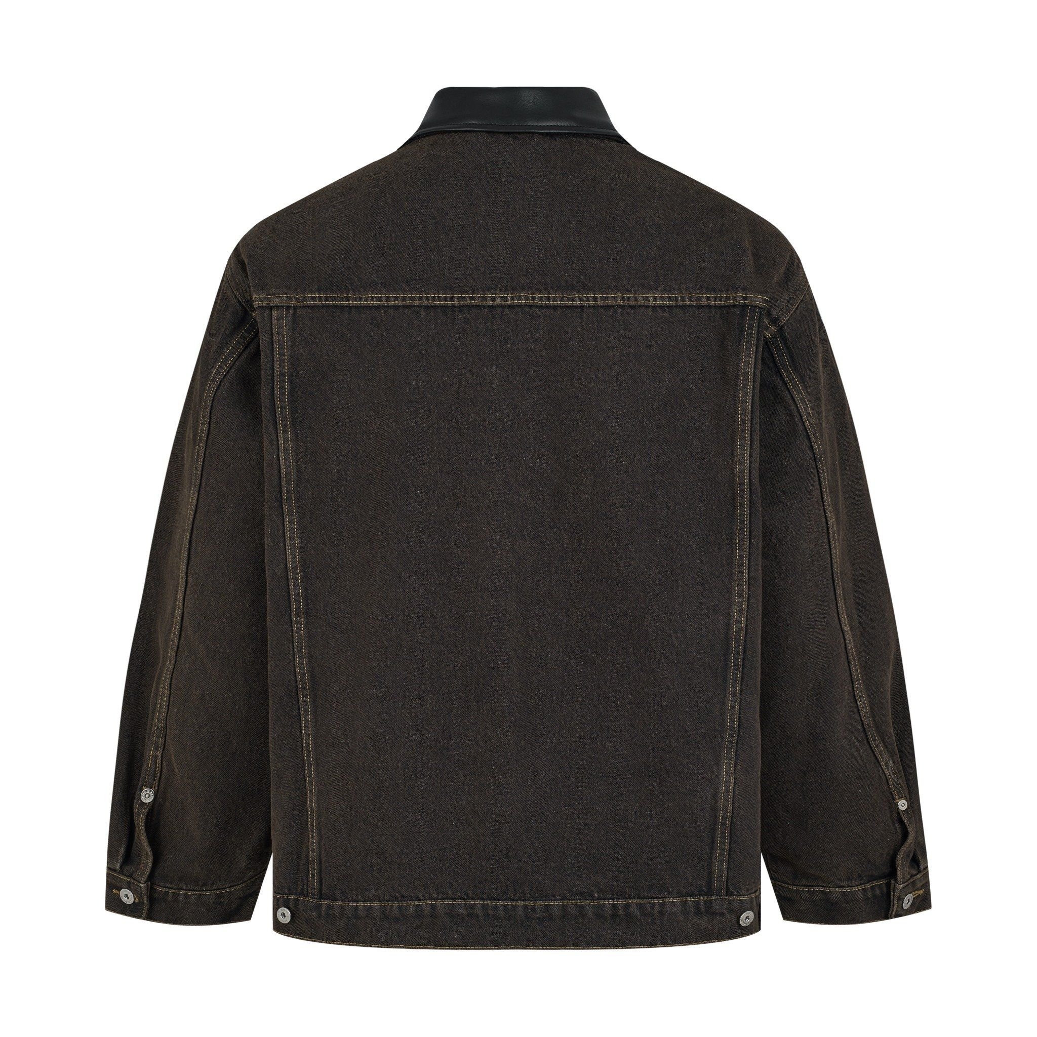 ALMV OVERSIZED DENIM JACKET ( UMBER / STONE WASHED )
