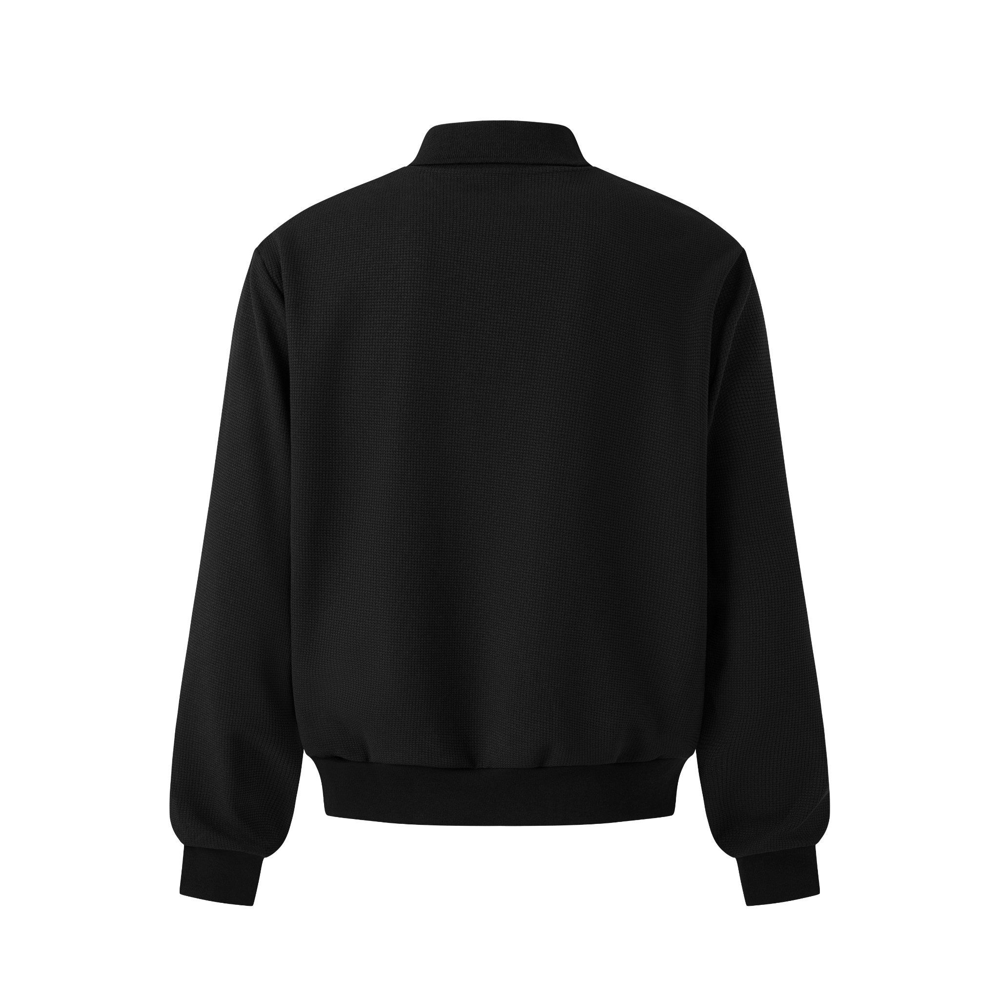 MAVERIK® WAFFLE LONGSLEEVES POLO SHIRT ( BLACK )