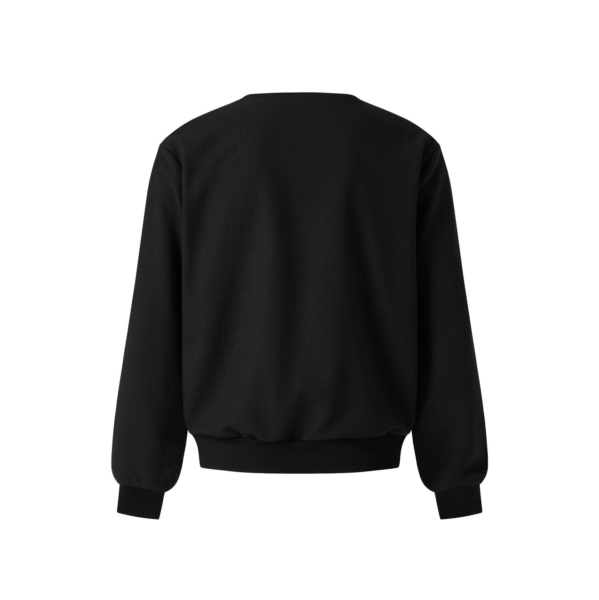 MAVERIK® WAFFLE SHIRT CARDIGAN ( BLACK )