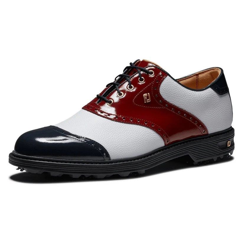 Giày Golf Nam DJ PREM 100 YRS WHT/NVY/RED 54393 | FootJoy