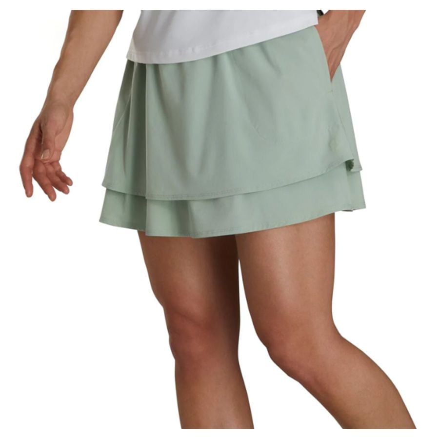 Váy golf WOMEN'S KNIT SKORT - 87358 PINK HOUNDSTOOTH | FootJoy